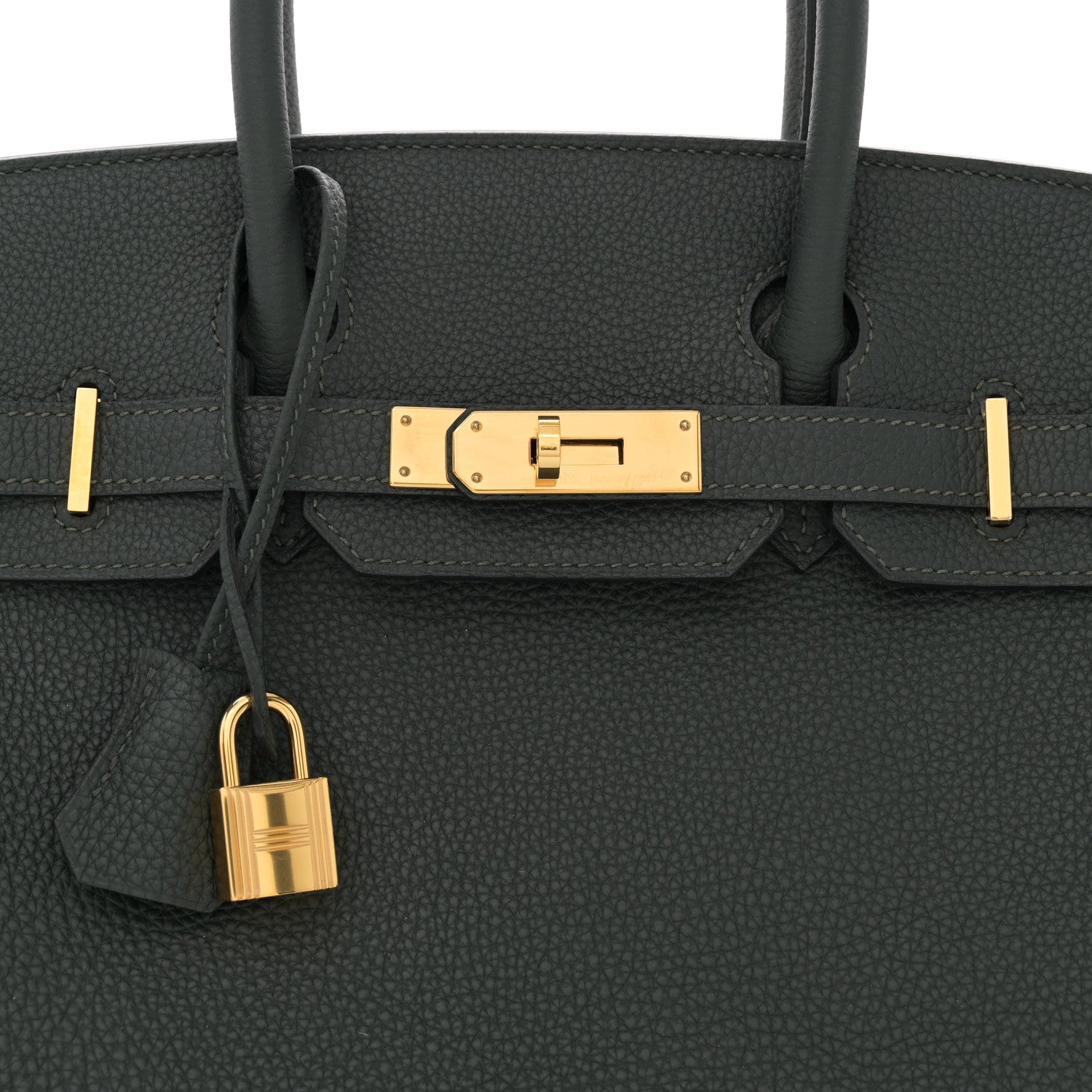 Hermes Togo BIRKIN 30 Vert Fonce 8 of 12