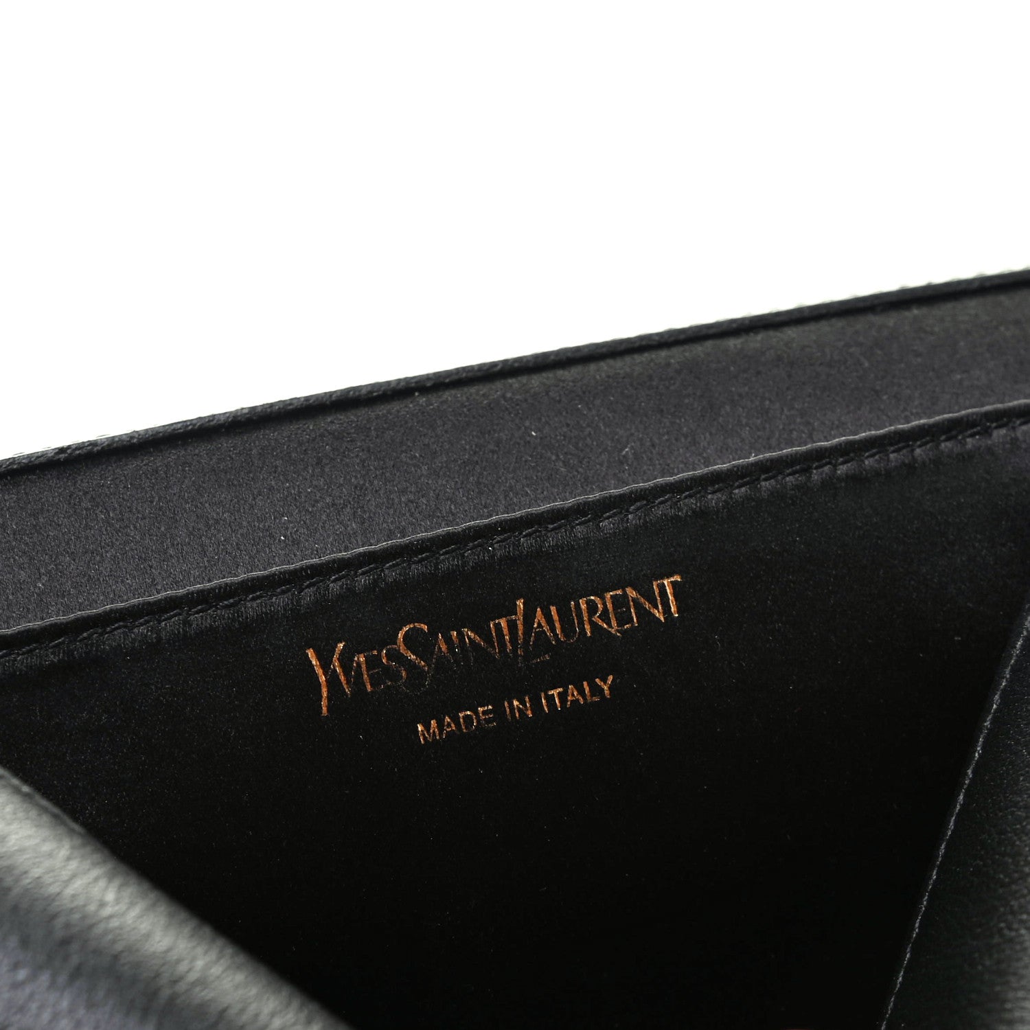 Saint Laurent Calfskin Monogram Large Belle De Jour Clutch Black 6 of 7
