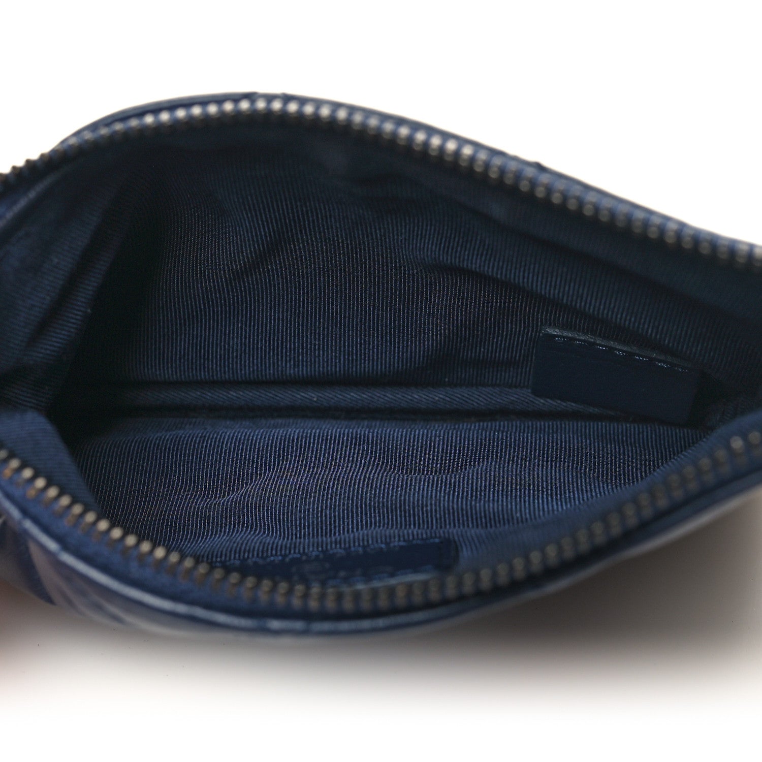 Chanel Aged Calfskin Quilted Small Reissue Cosmetic Case Navy 5 of 9