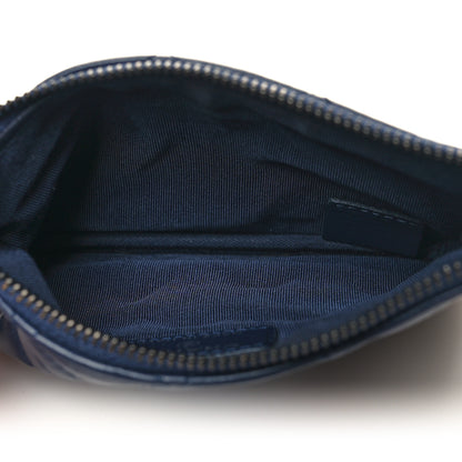 Chanel Aged Calfskin Quilted Small Reissue Cosmetic Case Navy 5 of 9