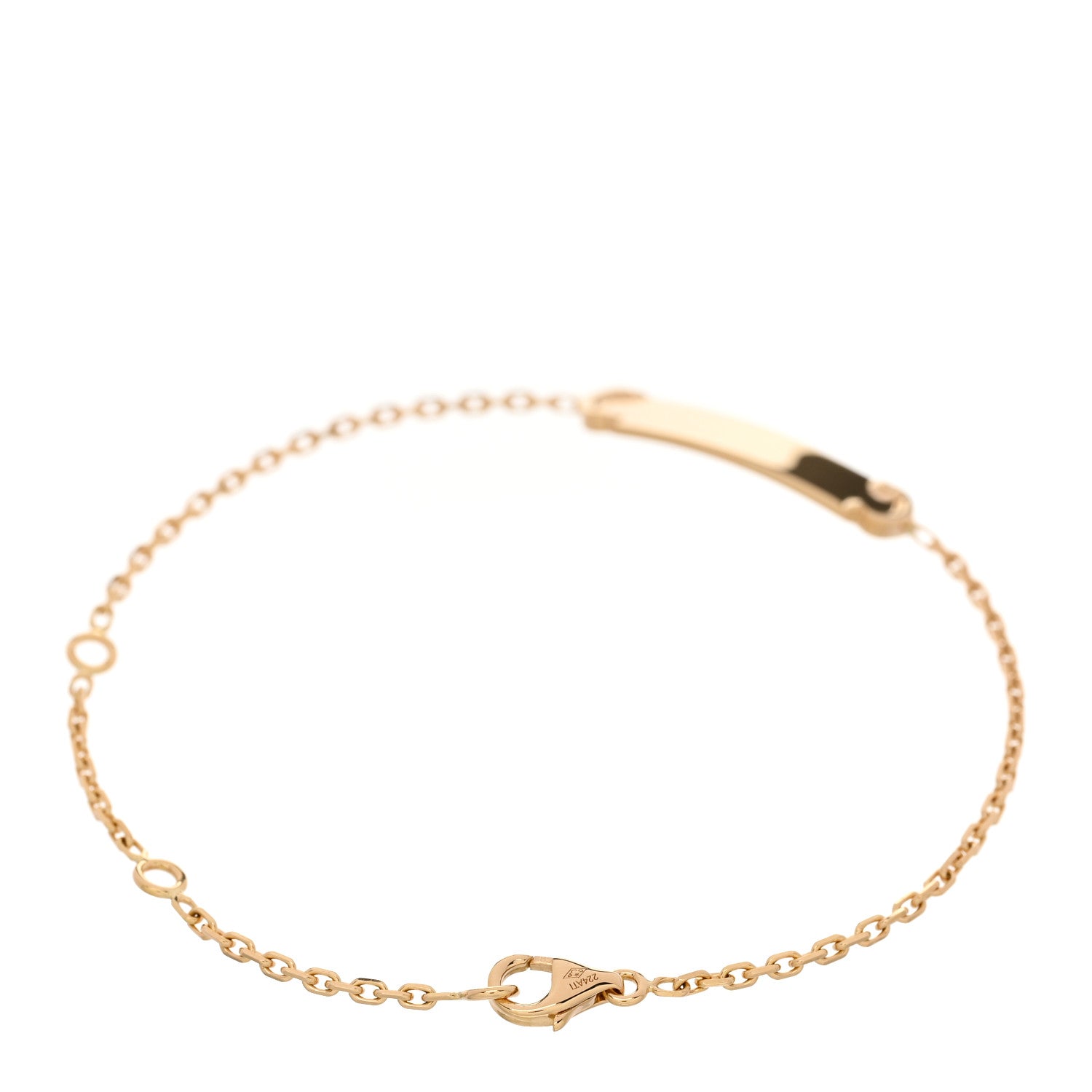 Cartier 18K Yellow Gold Logo Bracelet 2 of 4