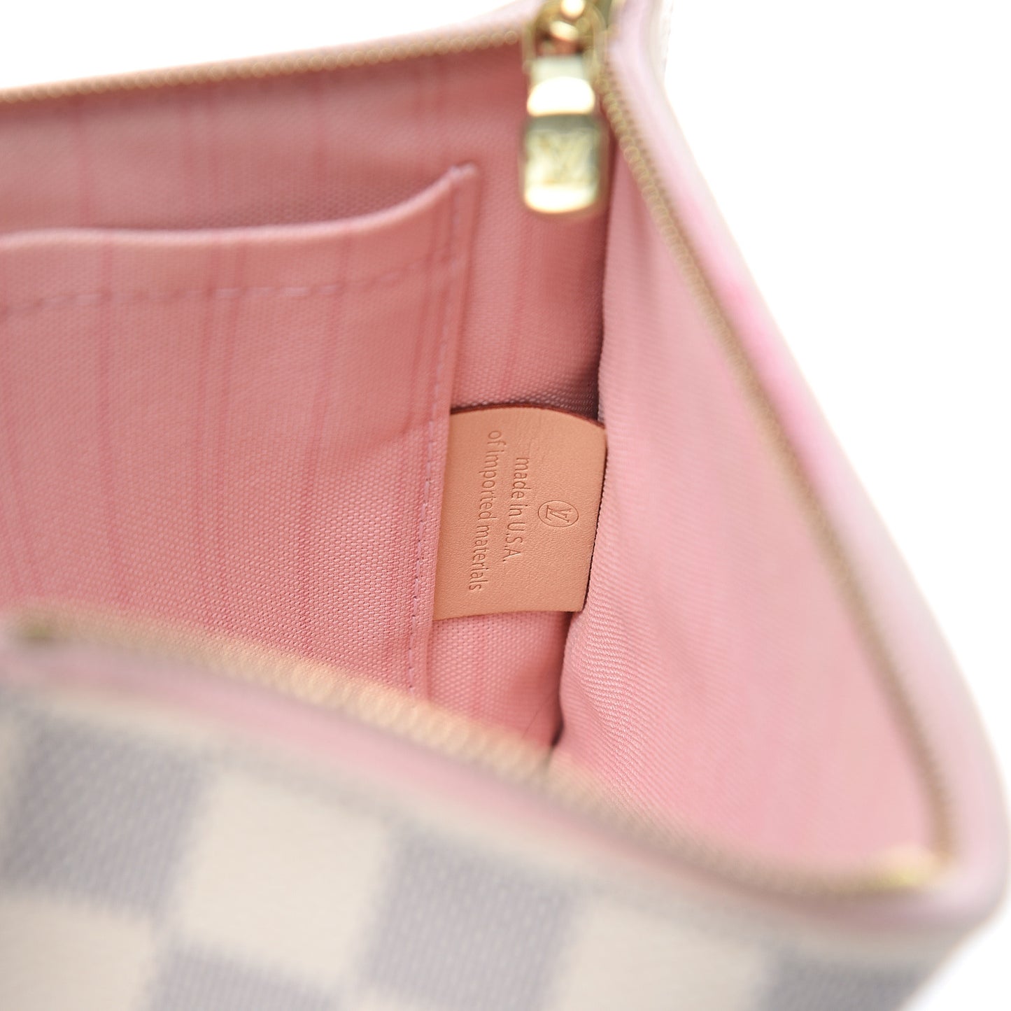 Damier Azur Neverfull MM GM Pochette Rose Ballerine