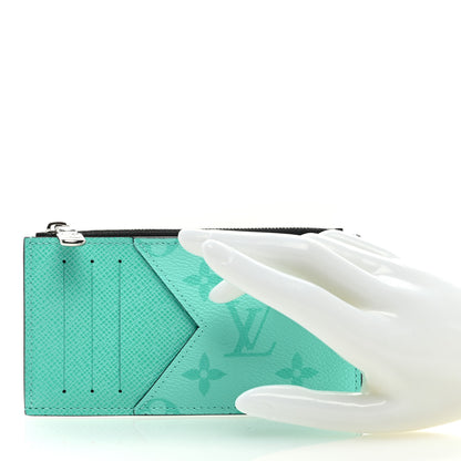 Louis Vuitton Taigarama Coin Card Holder Miami Green 2 of 6