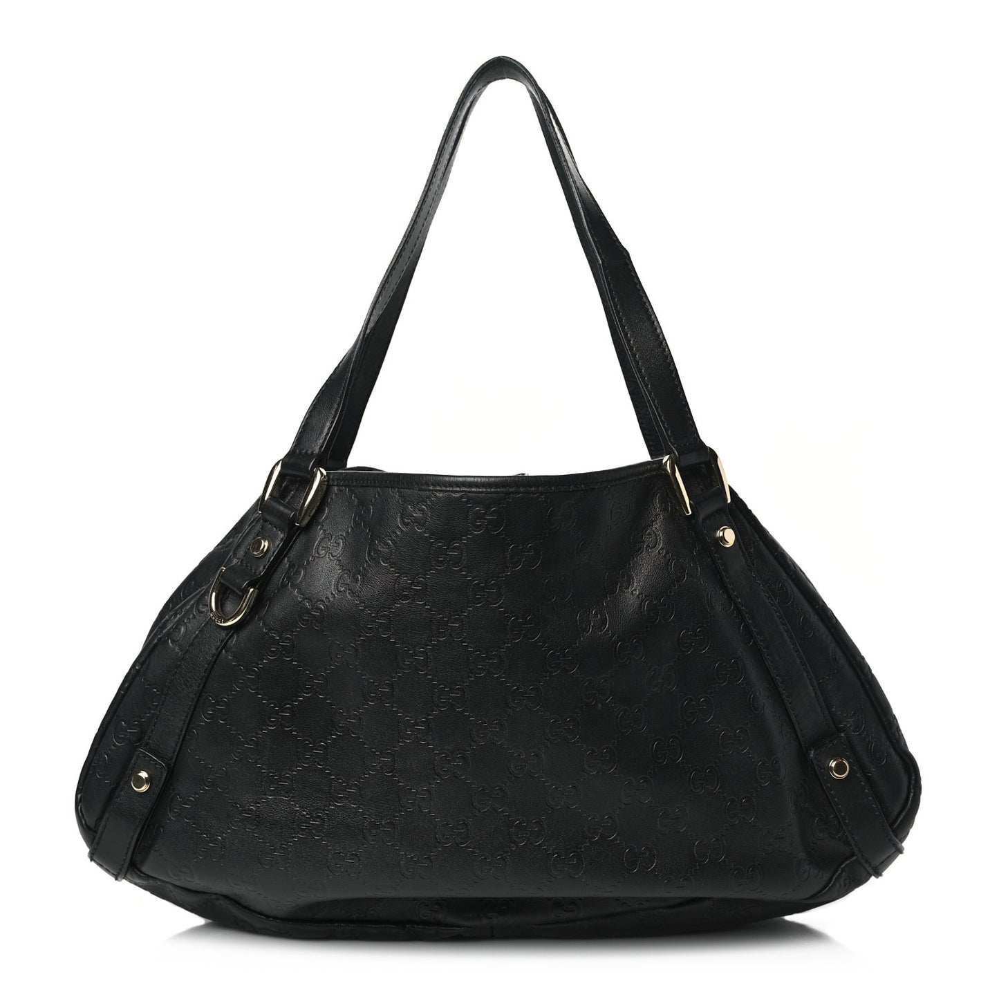 Guccissima Medium Abbey Shoulder Bag Black