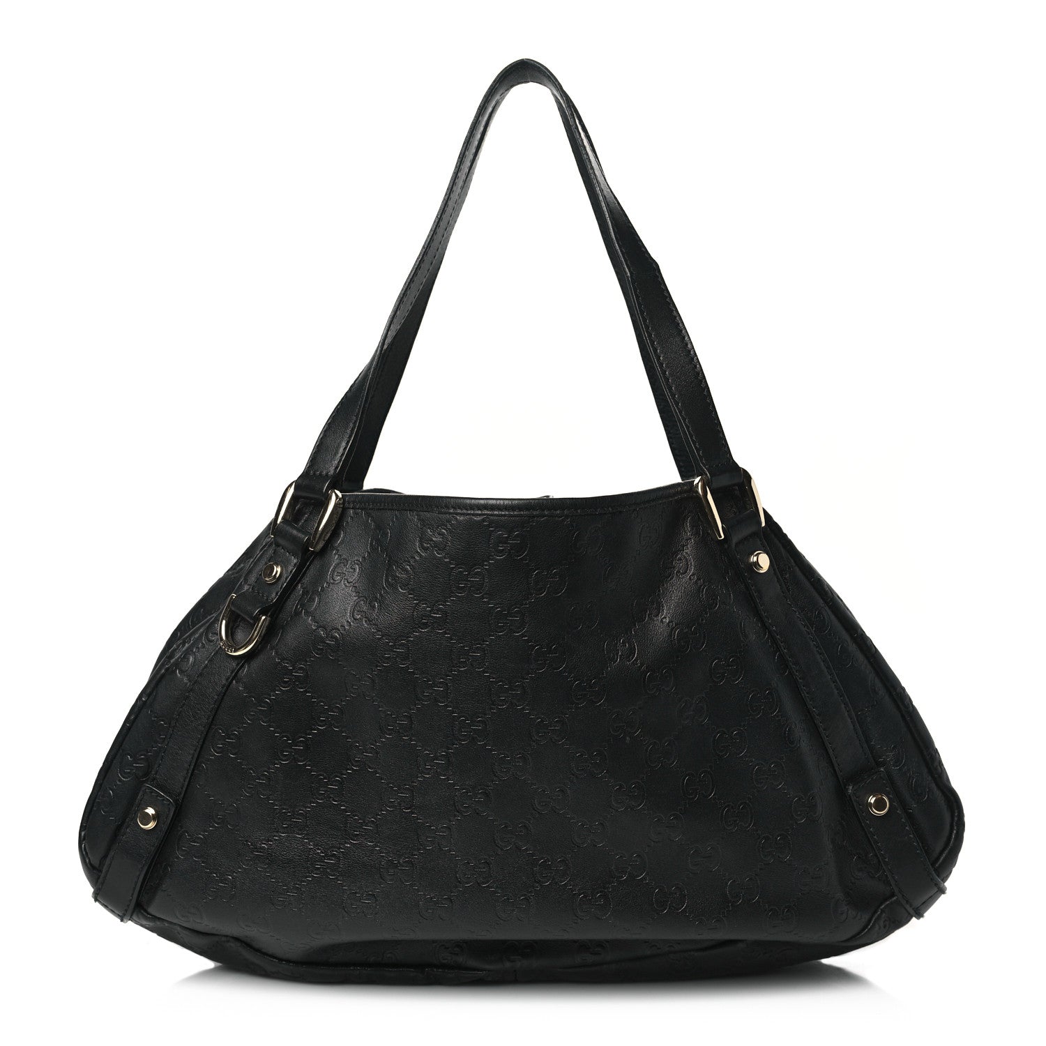 Gucci Guccissima Medium Abbey Shoulder Bag Black 1 of 11