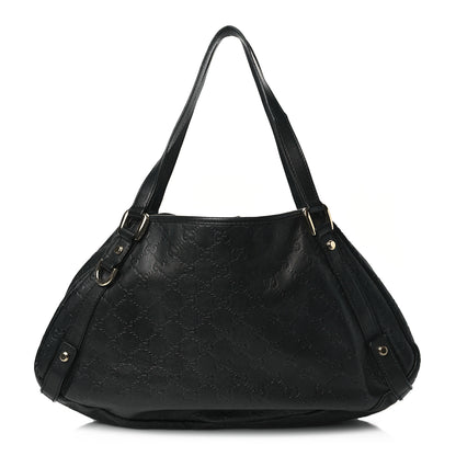 Gucci Guccissima Medium Abbey Shoulder Bag Black 1 of 11