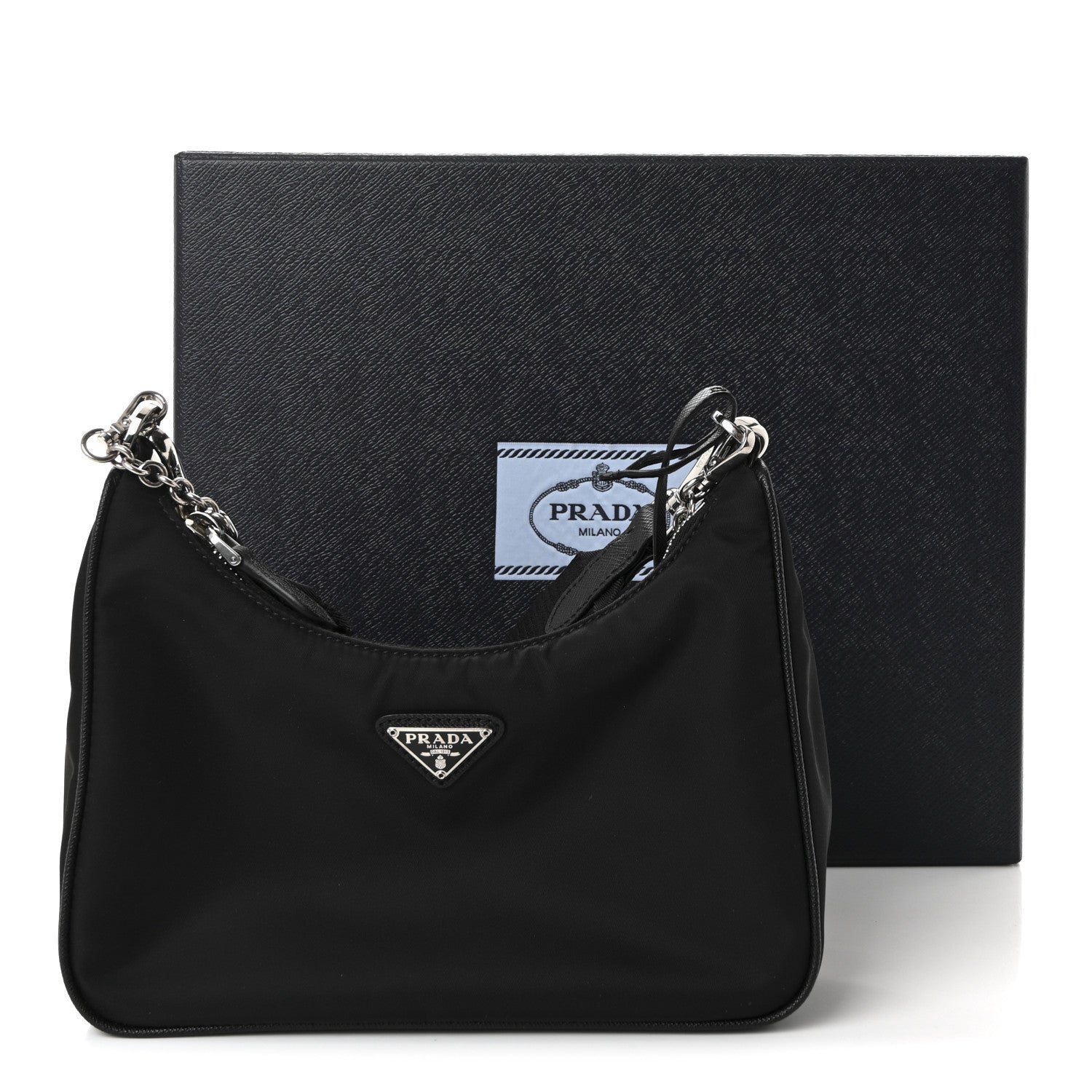 Prada Nylon Re-Edition 2005 Shoulder Bag Black 10 of 10