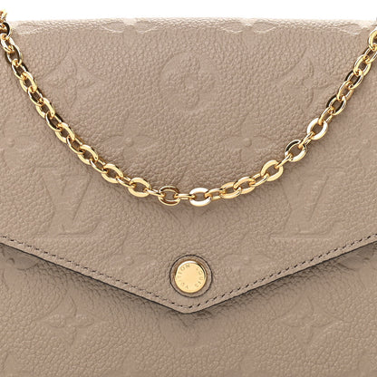 Louis Vuitton Empreinte Pochette Felicie Chain Wallet Tourterelle 8 of 10