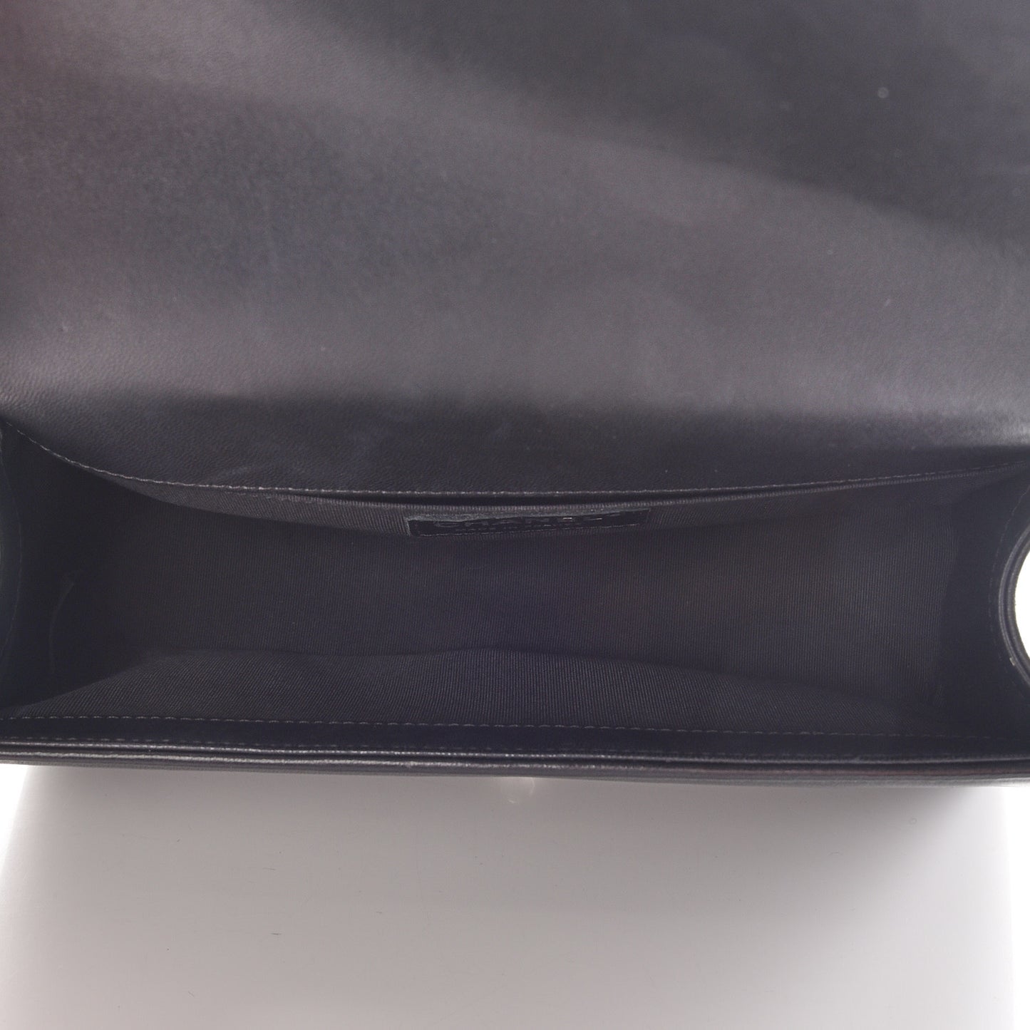 Lambskin Quilted Medium Boy Flap Black