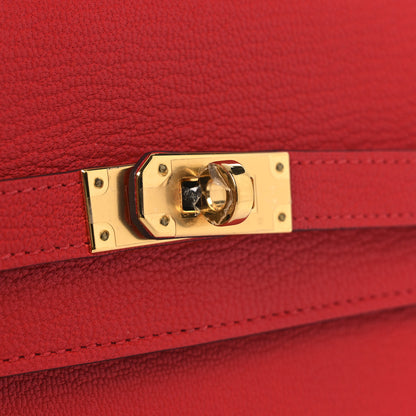 Hermes Chevre Mysore Medium Kelly Wallet Rouge De Coeur 8 of 8