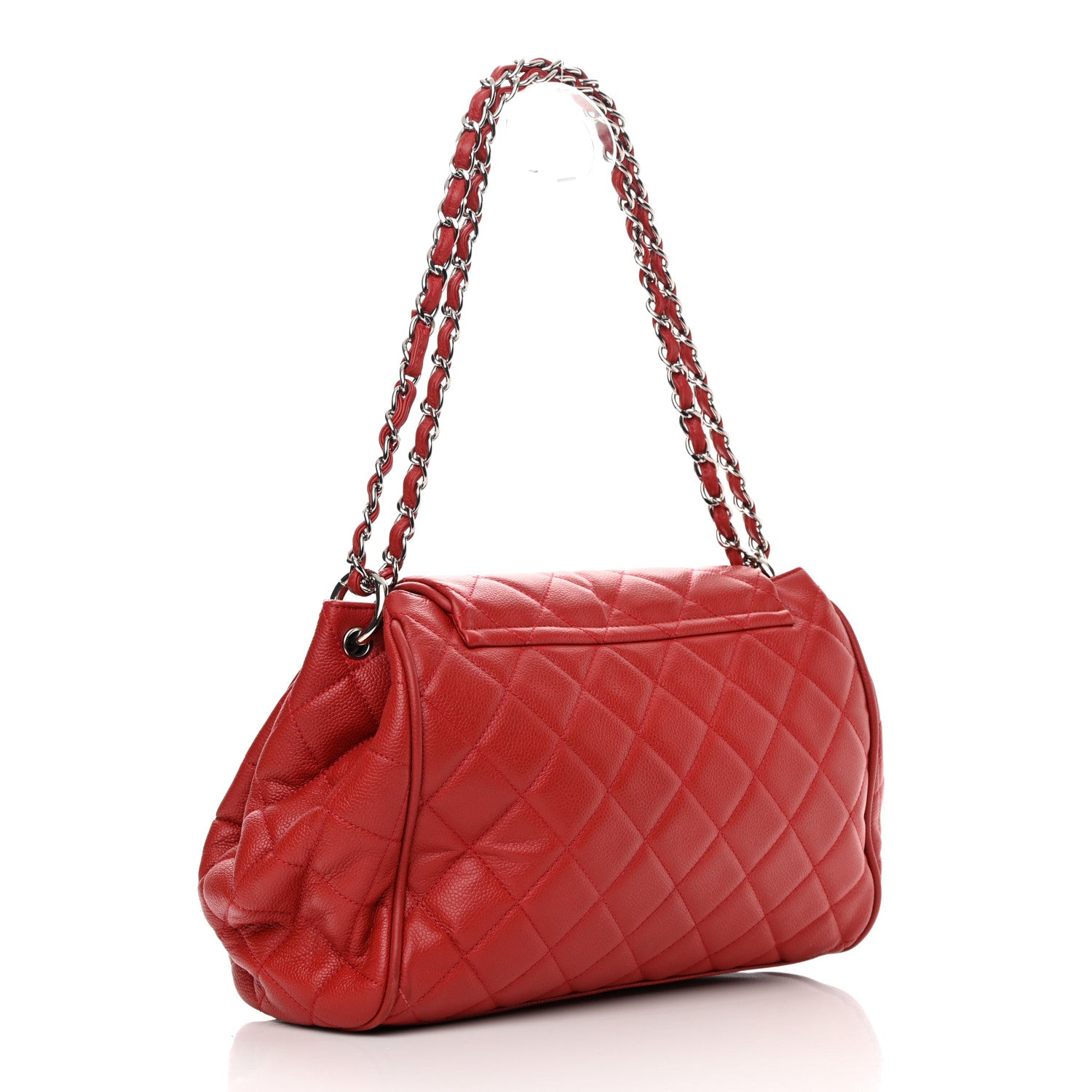 Chanel Caviar Quilted Timeless Accordion Flap Red 2 of 10