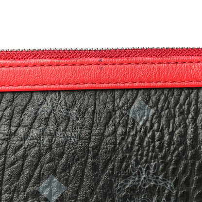 MCM Visetos Crossbody Pouch Black Red 11 of 15