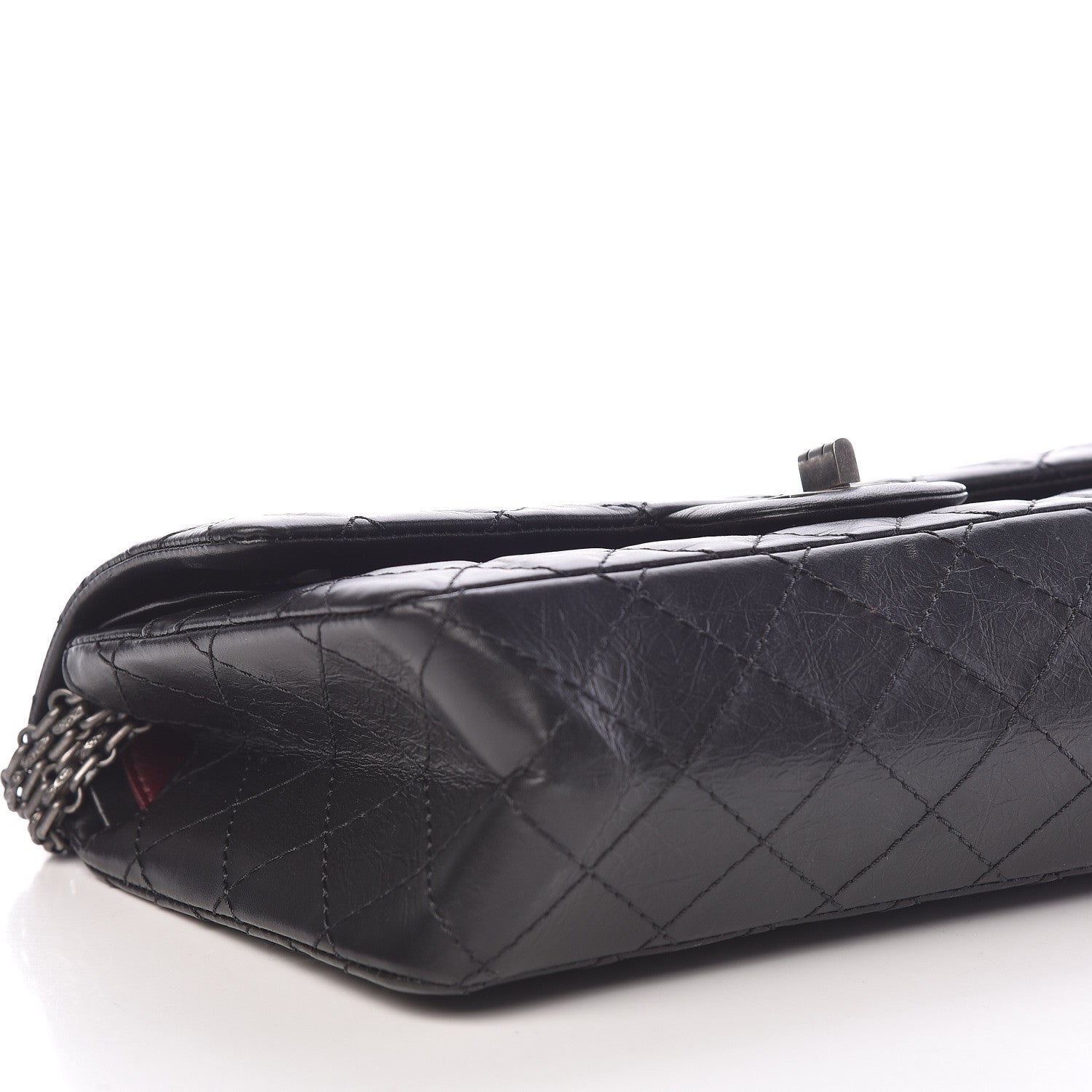 Chanel Aged Calfskin Quilted 2.55 Reissue 225 Flap Black 6 of 10