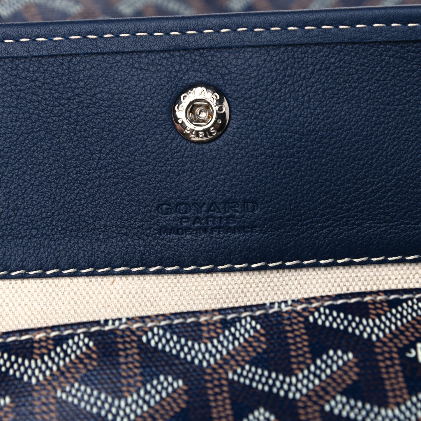 Goyardine Reversible Anjou GM Navy