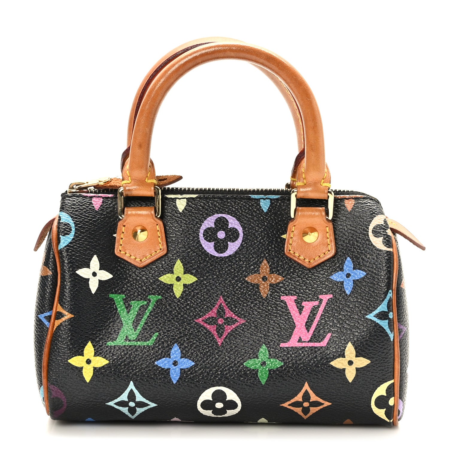 Louis Vuitton Monogram Multicolor Mini Sac HL Speedy Black 1 of 8