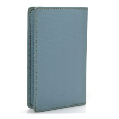 Chanel Caviar CC Card Holder Light Blue 3 of 8