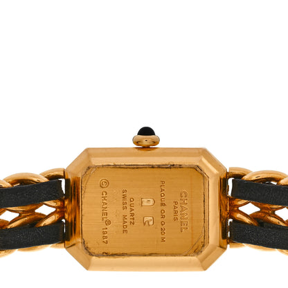 Chanel Stainless Steel Lambskin 20mm Chain Premiere Quartz Watch Gold M 4 of 4