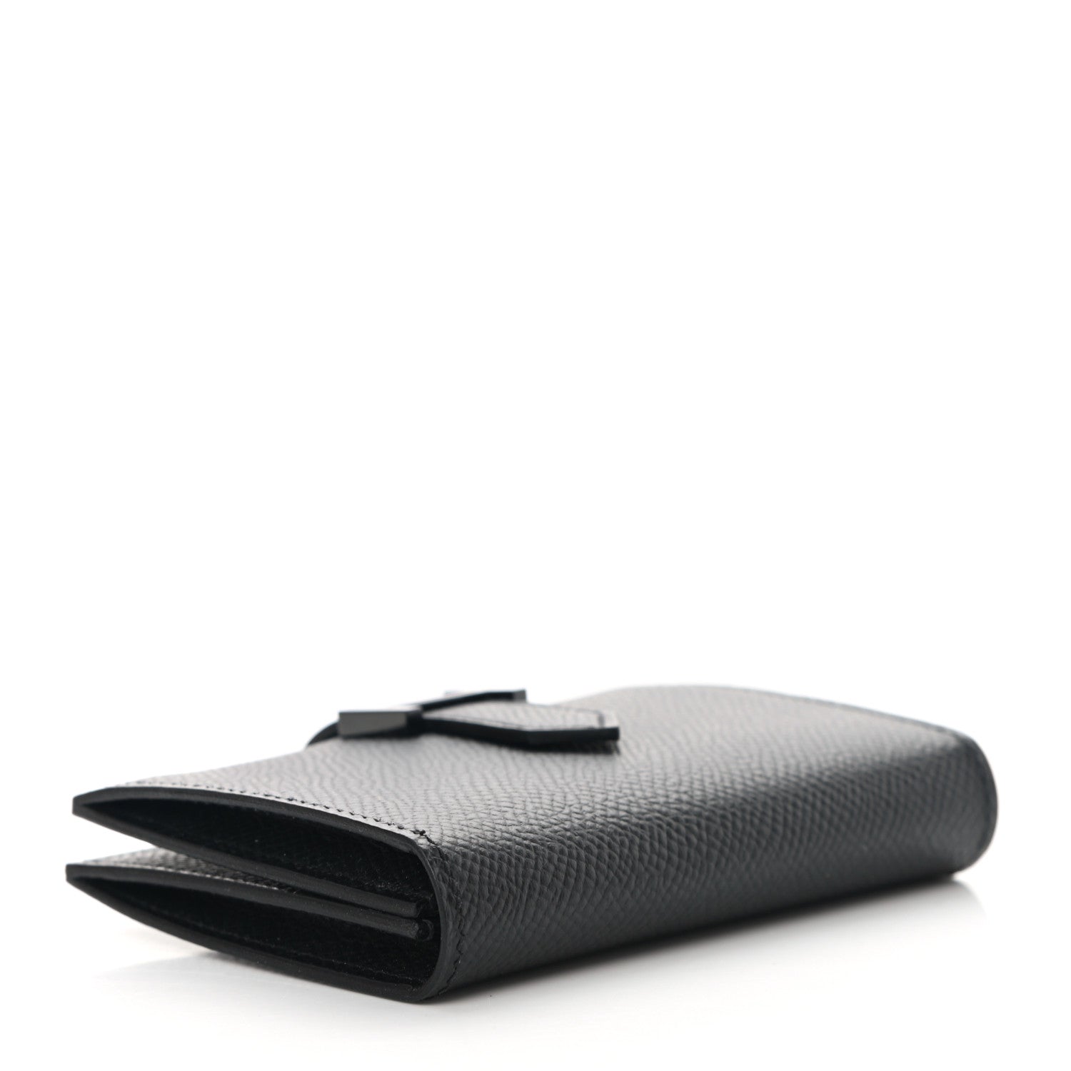 Hermes Epsom Monochrome Bearn Card Holder Wallet Black 4 of 8