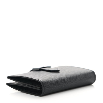 Hermes Epsom Monochrome Bearn Card Holder Wallet Black 4 of 8
