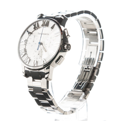 Tiffany Stainless Steel 36mm Atlas Dome Chronograph Quartz Watch 3 of 10