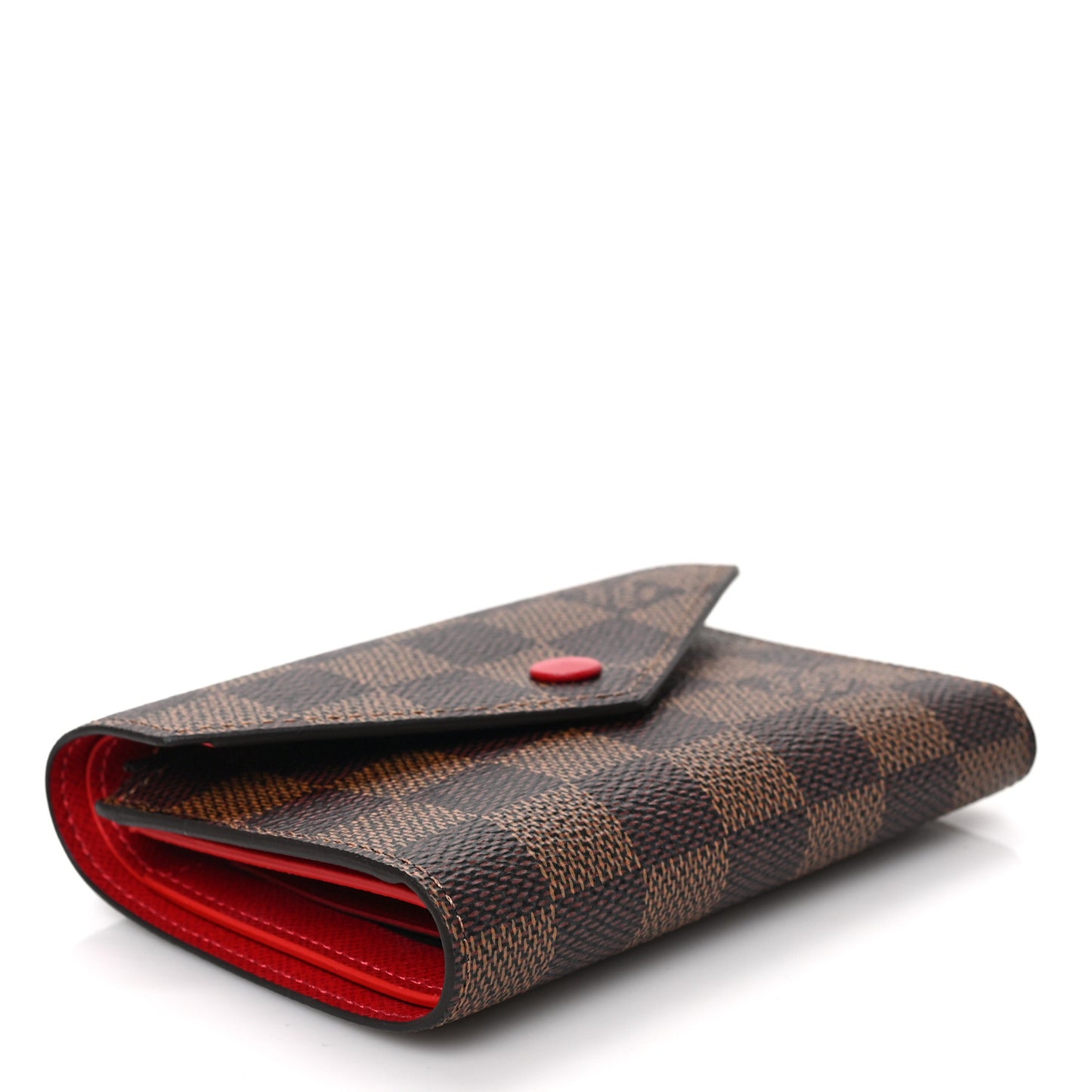 Damier Ebene Victorine Wallet Cherry
