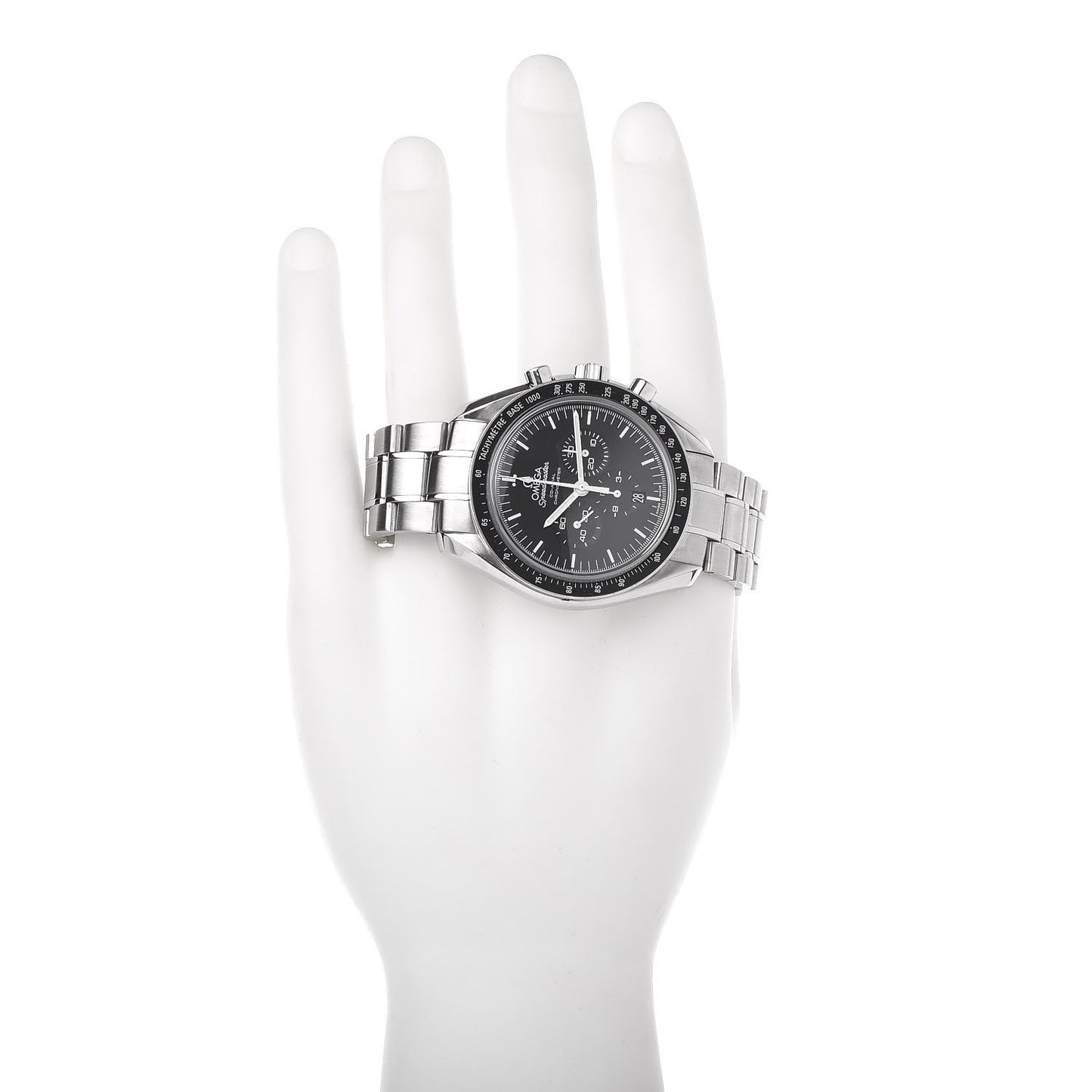 Stainless Steel 44mm Speedmaster Professional Moon Chronograph Automatic Watch Black 311.30.40.50.01.002