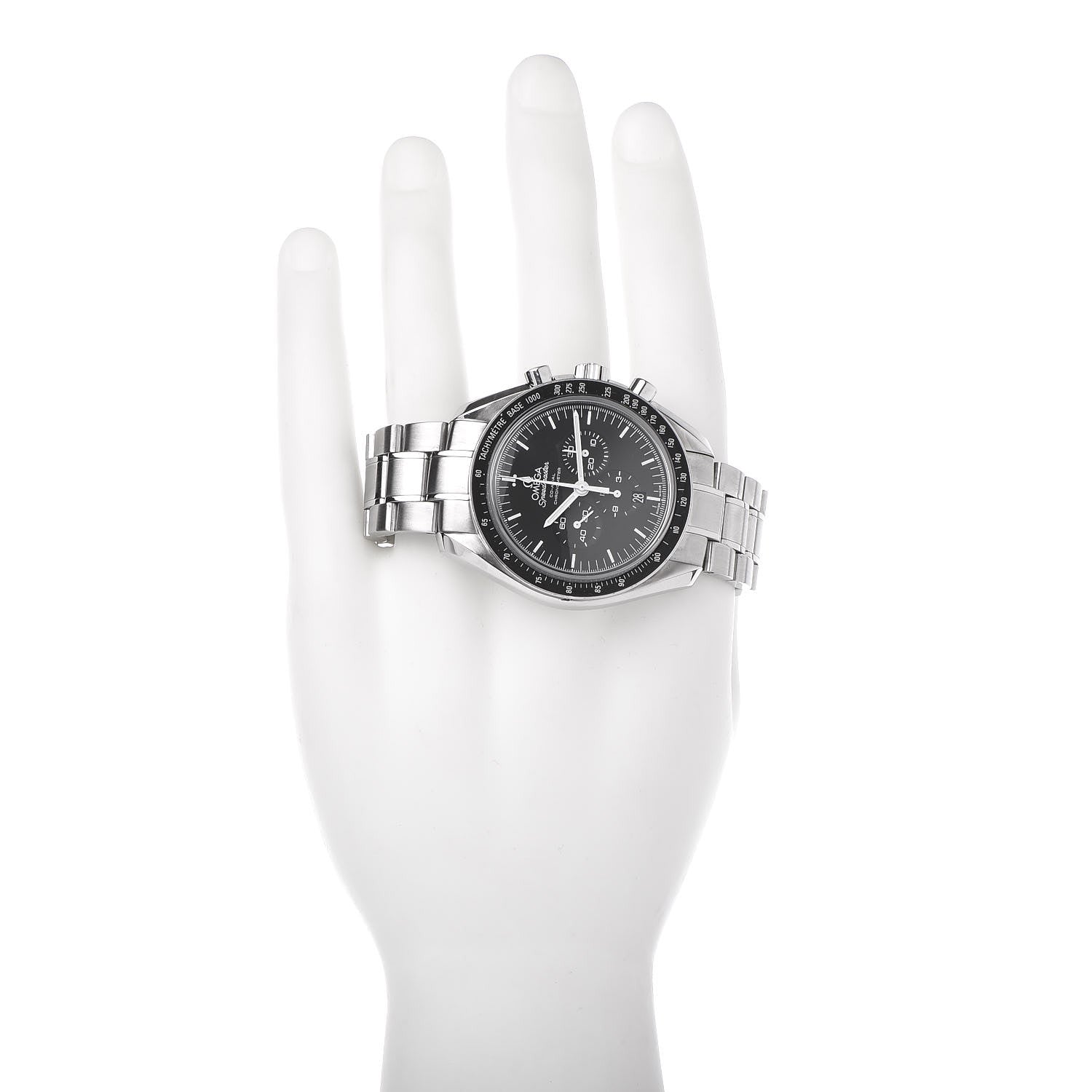 Omega Stainless Steel 44mm Speedmaster Professional Moon Chronograph Automatic Watch Black 311.30.40.50.01.002 2 of 7