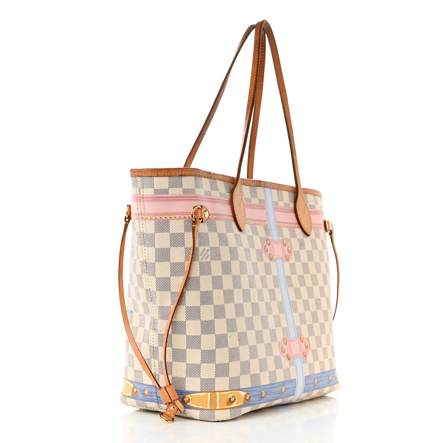 Louis Vuitton Damier Azur Summer Trunks Neo Neverfull MM 4 of 20