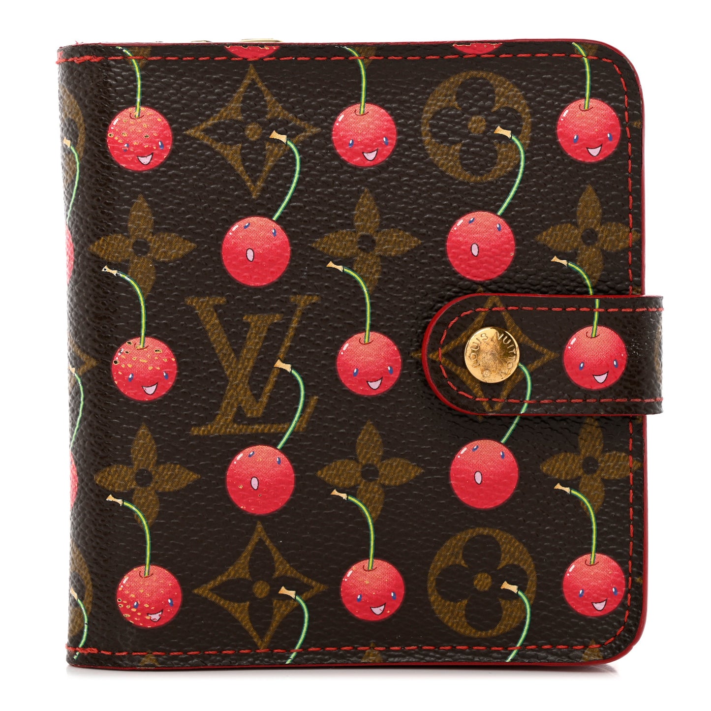 Monogram Cerises Compact Zippe Wallet
