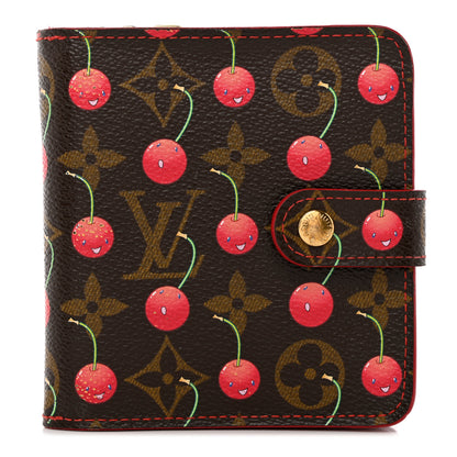 Louis Vuitton Monogram Cerises Compact Zippe Wallet 1 of 18