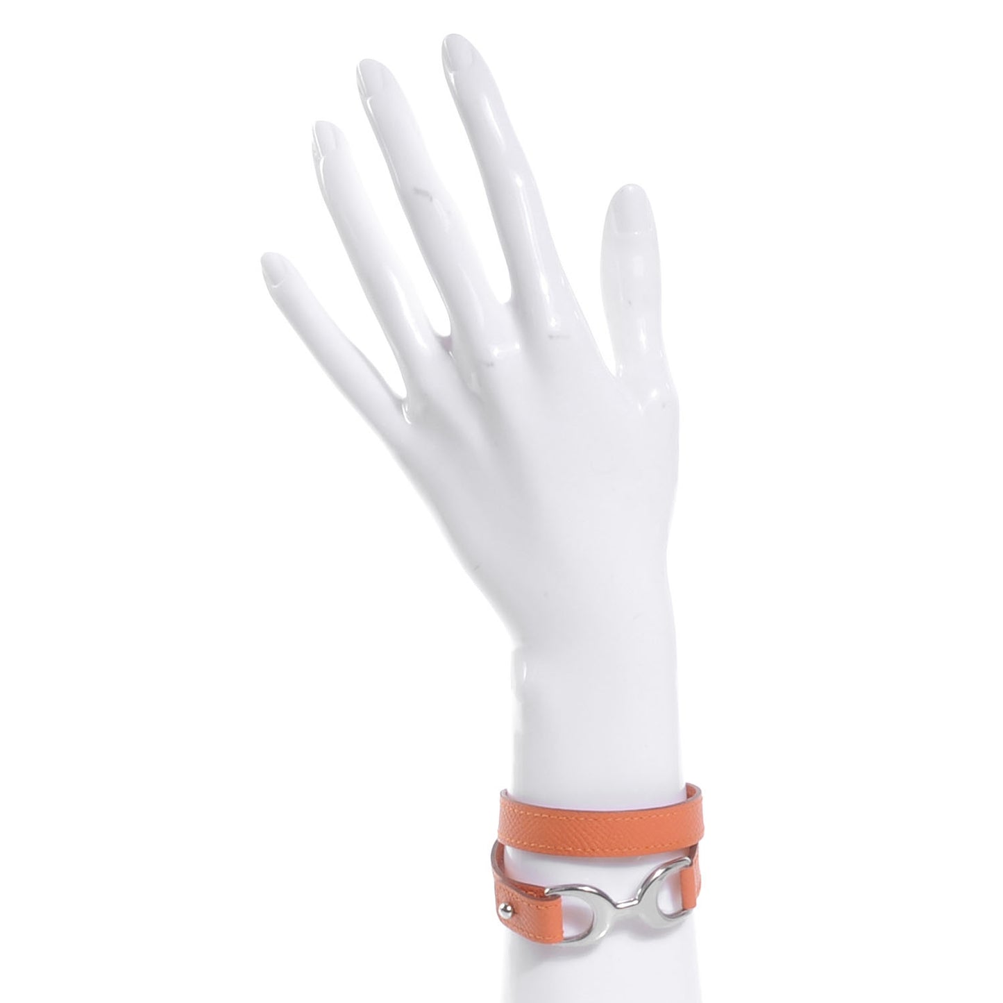 Epsom Baby Pavane Double Tour Bracelet Small Crevette