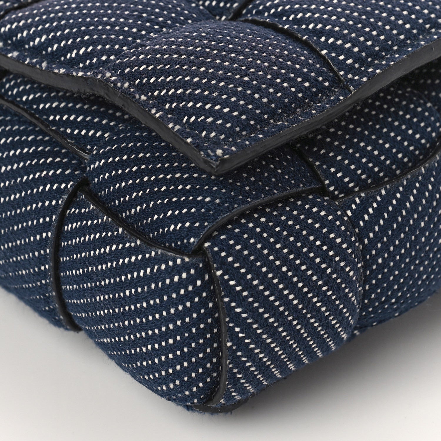 Bottega Veneta Denim Maxi Intrecciato Padded Cassette High Frequency Crossbody Bag Indigo 7 of 7