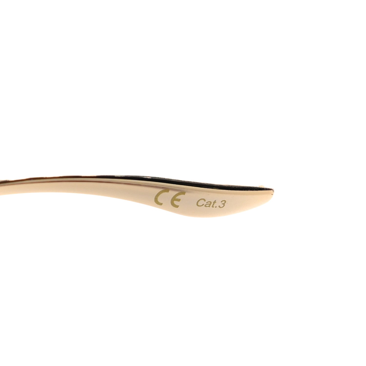 Gucci Metal Rimless Sunglasses GG0352S Gold 6 of 8