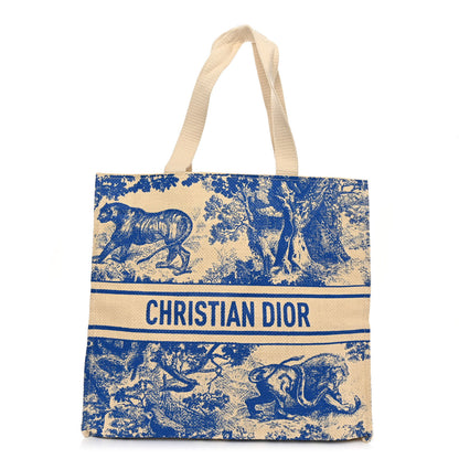 Christian Dior CHRISTIAN DIOR Straw Dioriviera Tote Blue 1 of 8