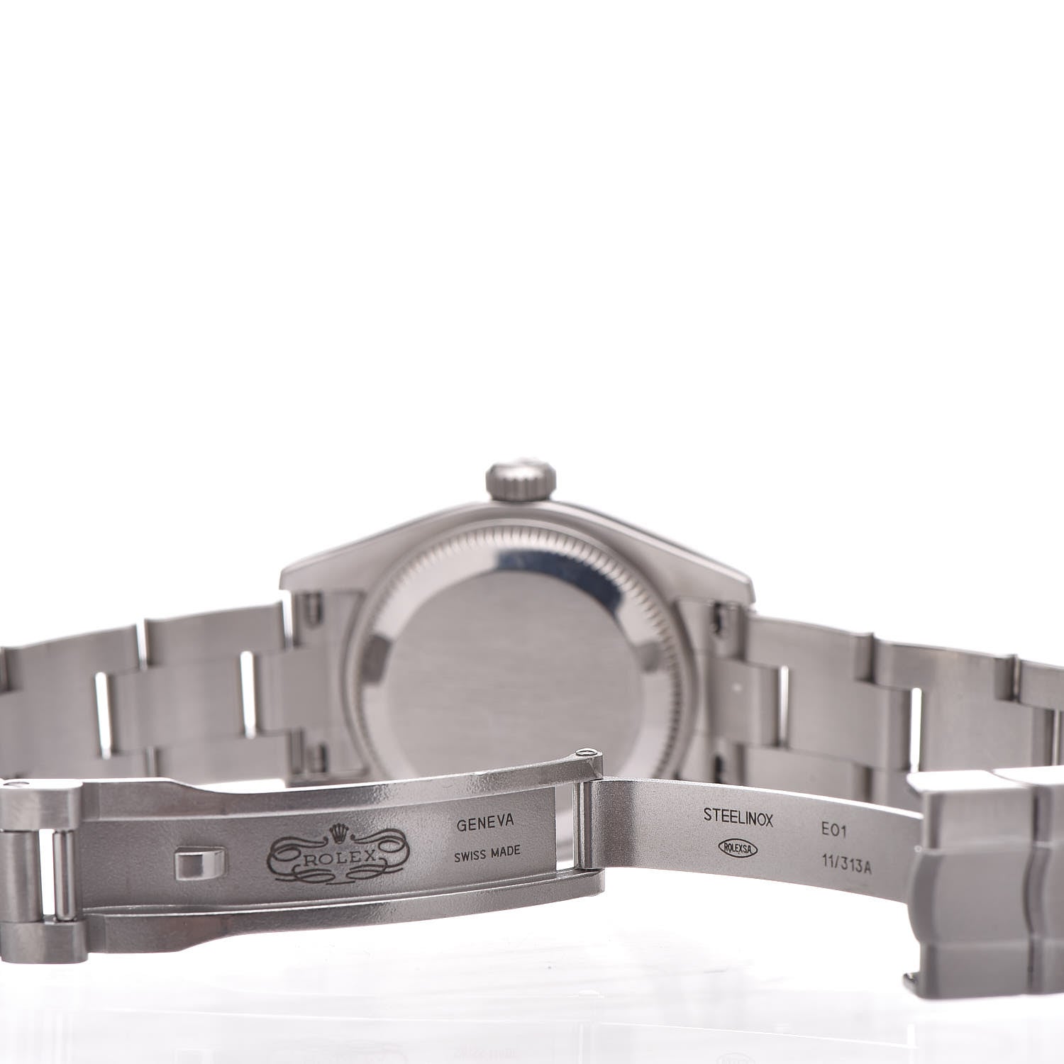 Rolex Stainless Steel 26mm Oyster Perpetual Watch Pink Index 176200 6 of 6