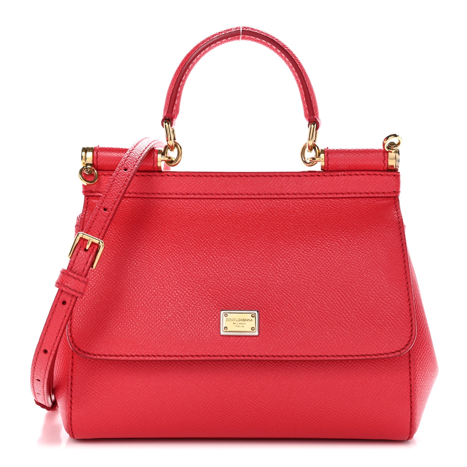 Dolce & Gabbana Dauphine Small Miss Sicily Satchel Roso 1 of 13