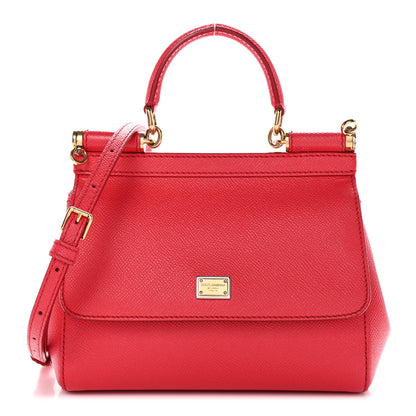Dolce & Gabbana Dauphine Small Miss Sicily Satchel Roso 1 of 13