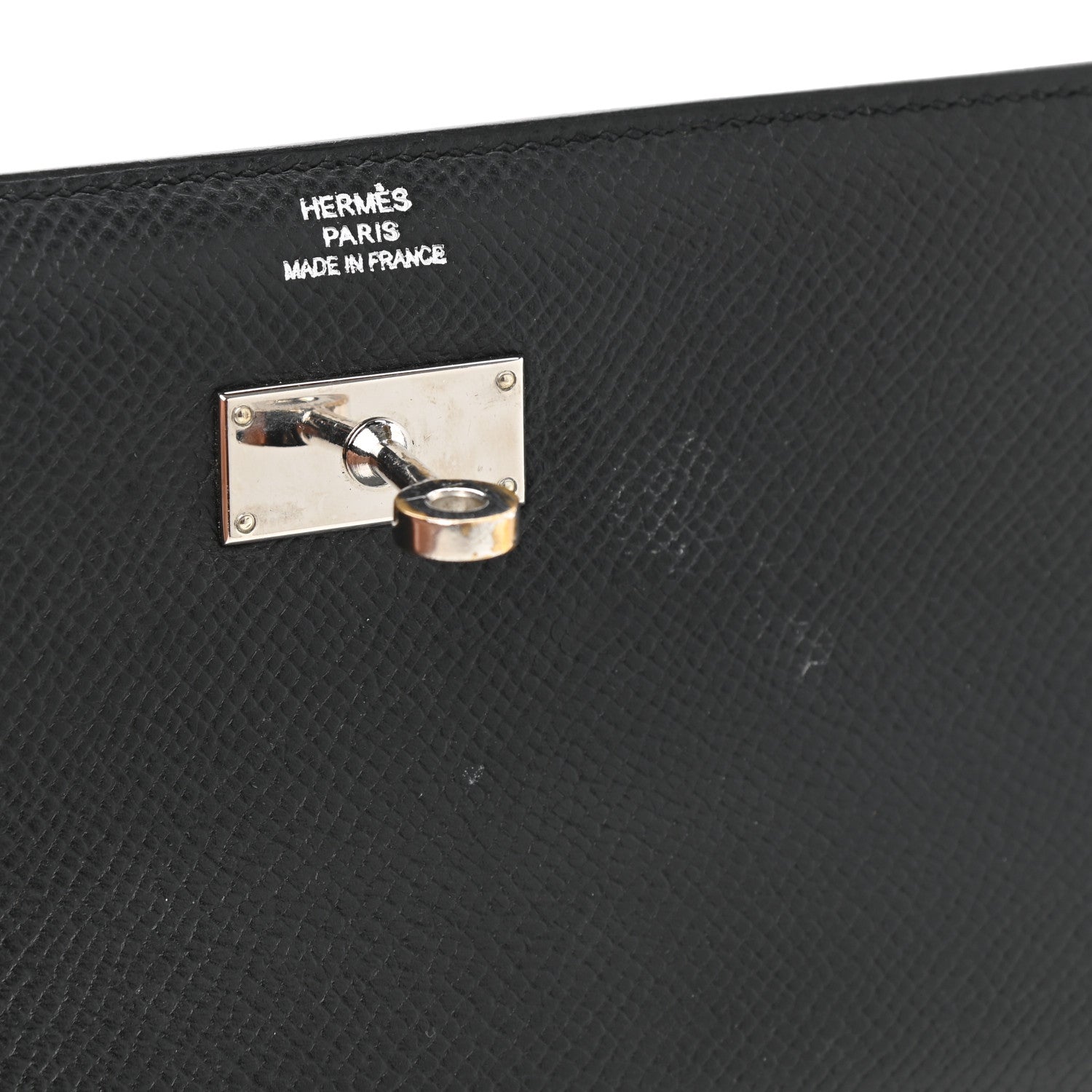 Hermes Epsom Medium Kelly Wallet Black 9 of 10