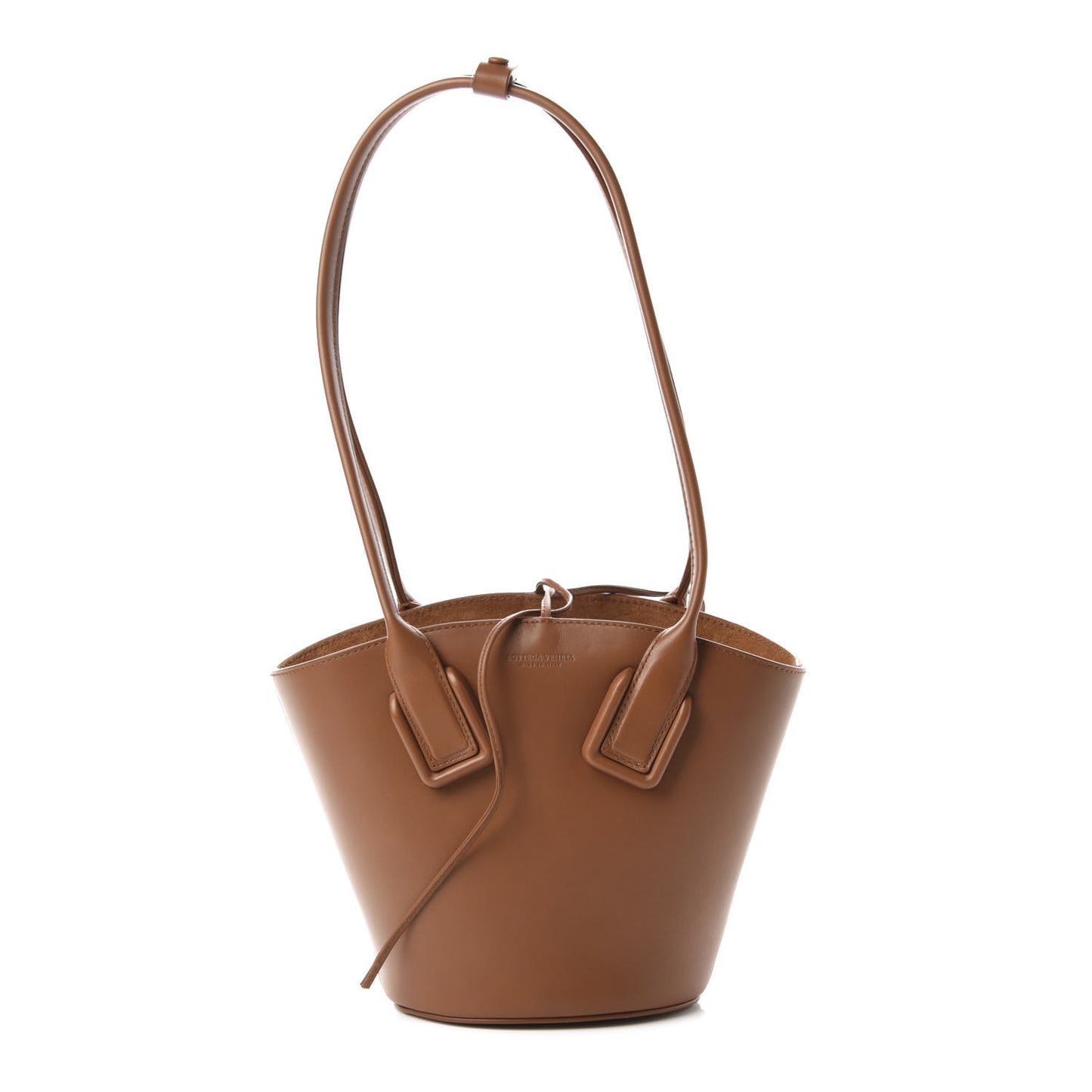 Calfskin Small Basket Tote Clay
