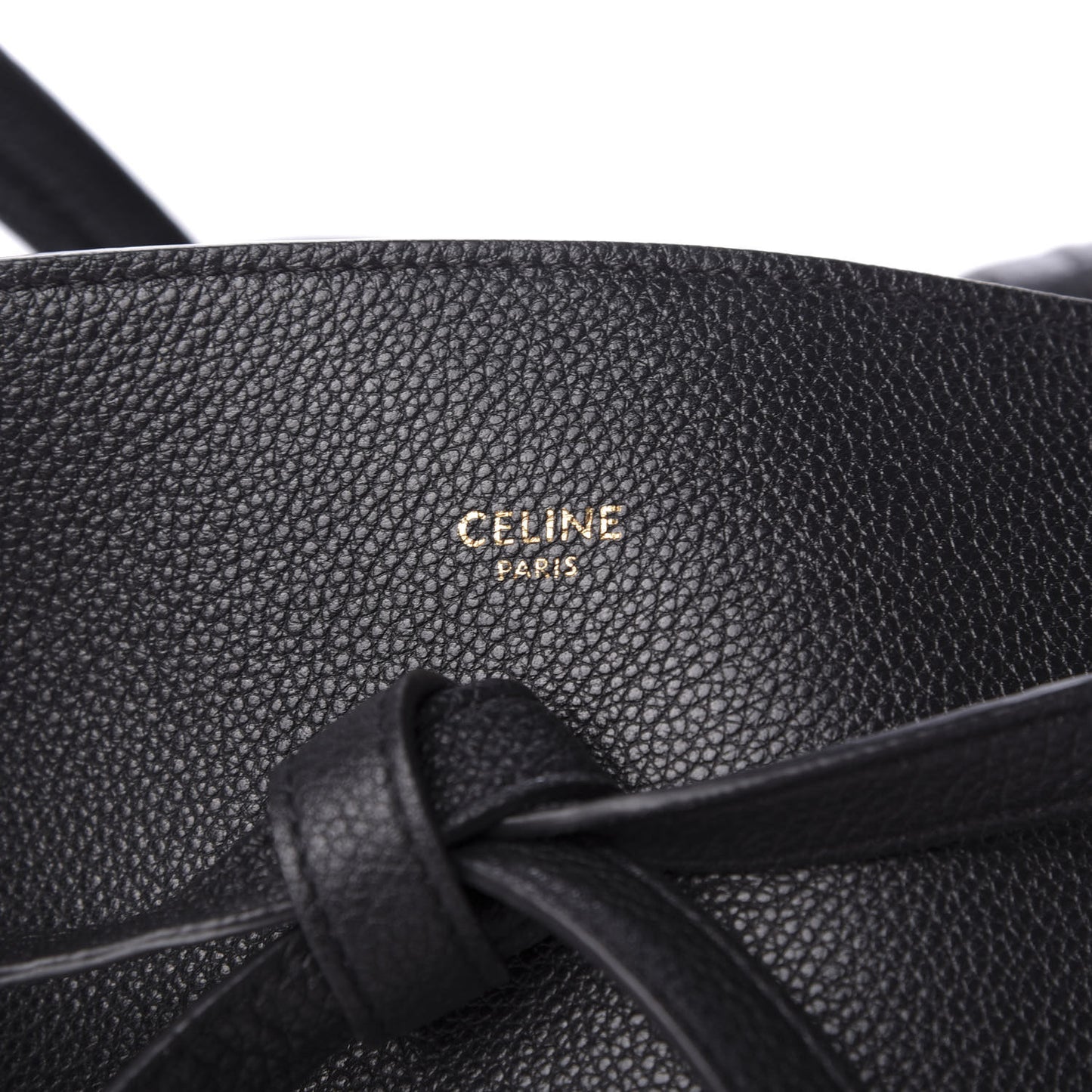 Soft Grained Calfskin Small Belt Cabas Phantom Black