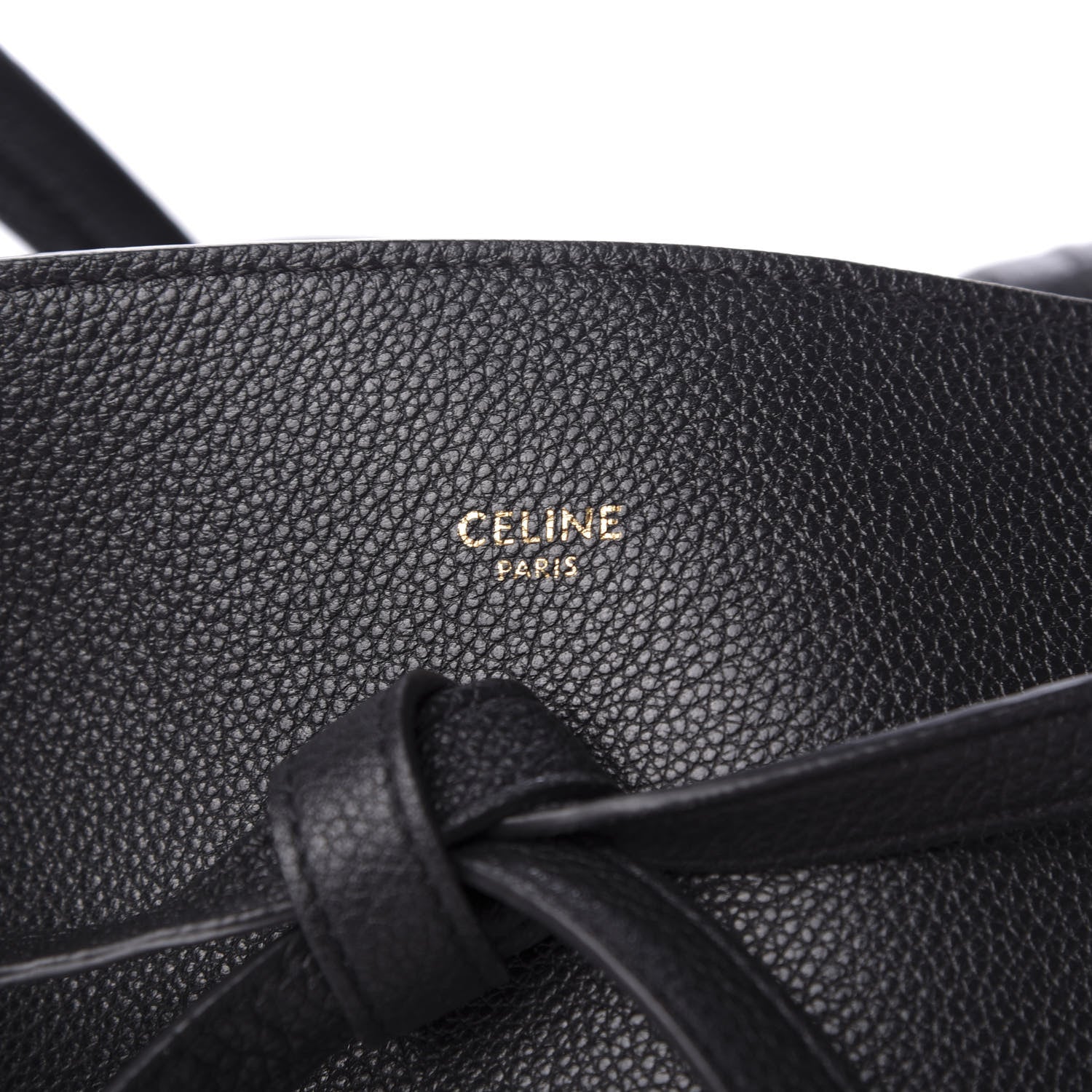 Celine Soft Grained Calfskin Small Belt Cabas Phantom Black 10 of 10