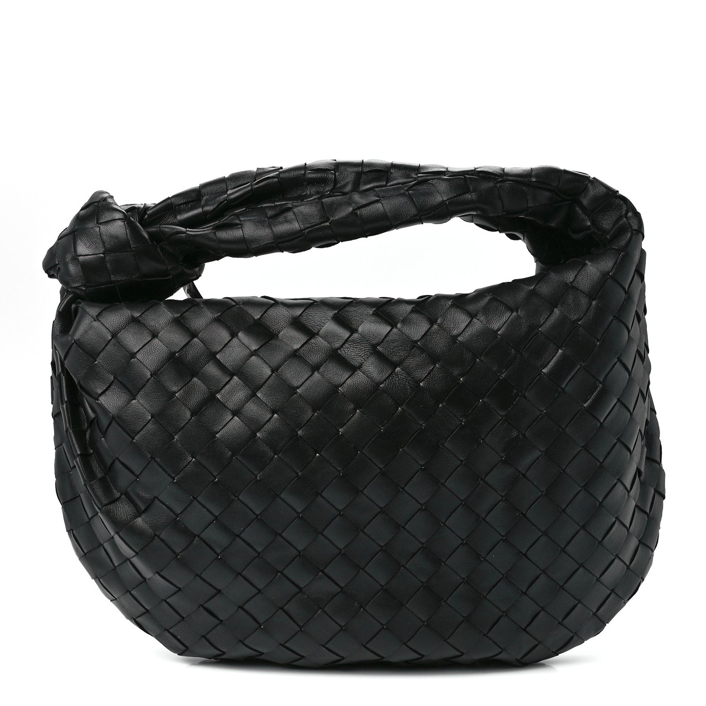 Nappa Intrecciato Teen Jodie Hobo Black