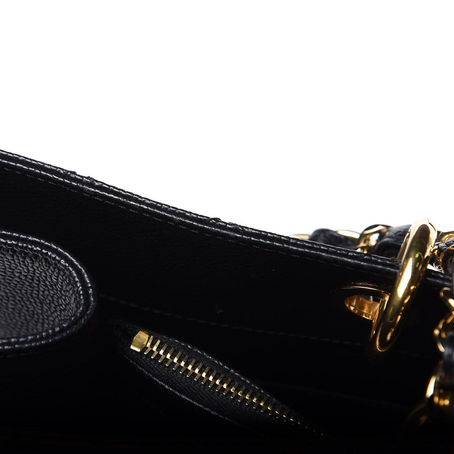 Caviar Quilted XL Grand Shopping Tote GST Black