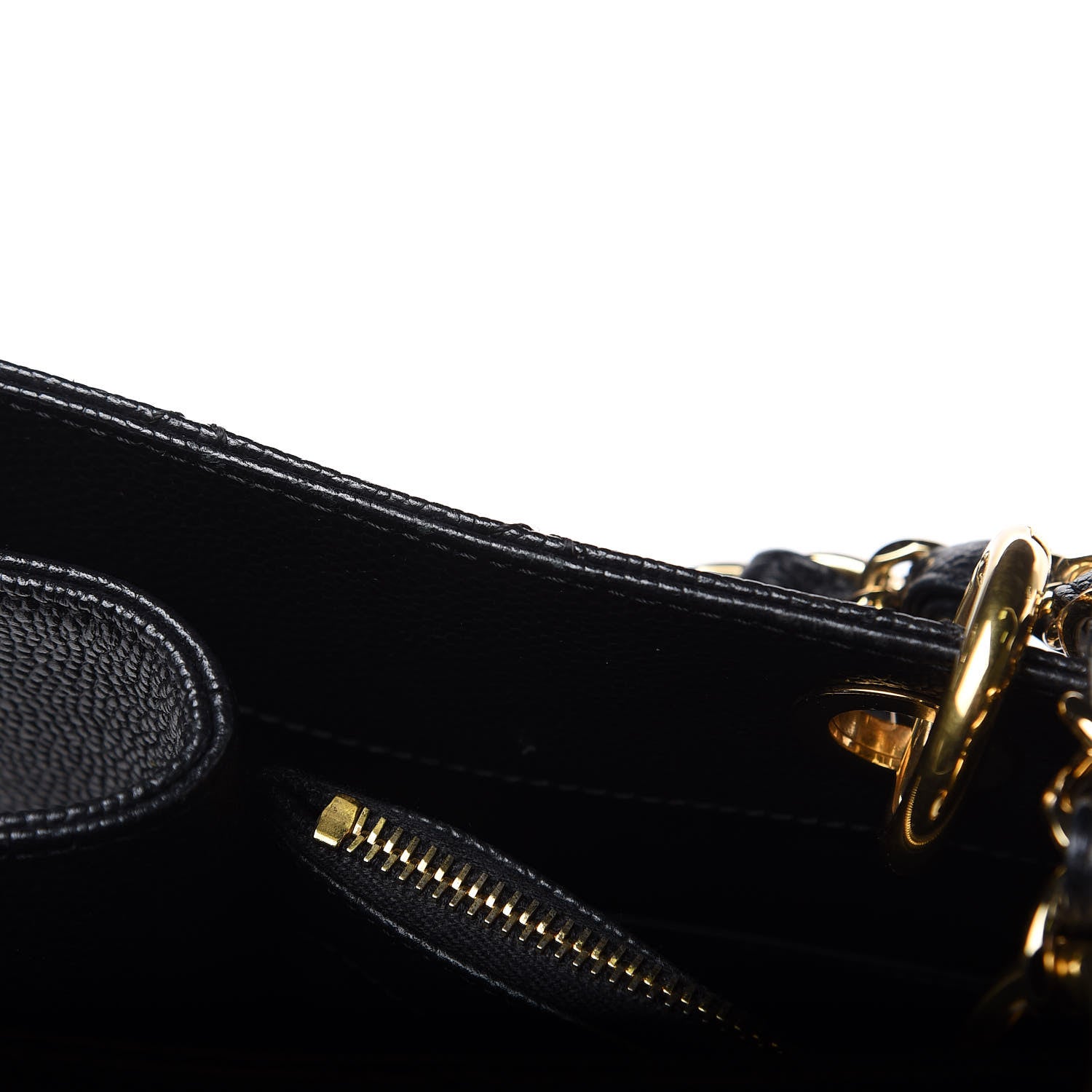 Chanel Caviar Quilted XL Grand Shopping Tote GST Black 15 of 16