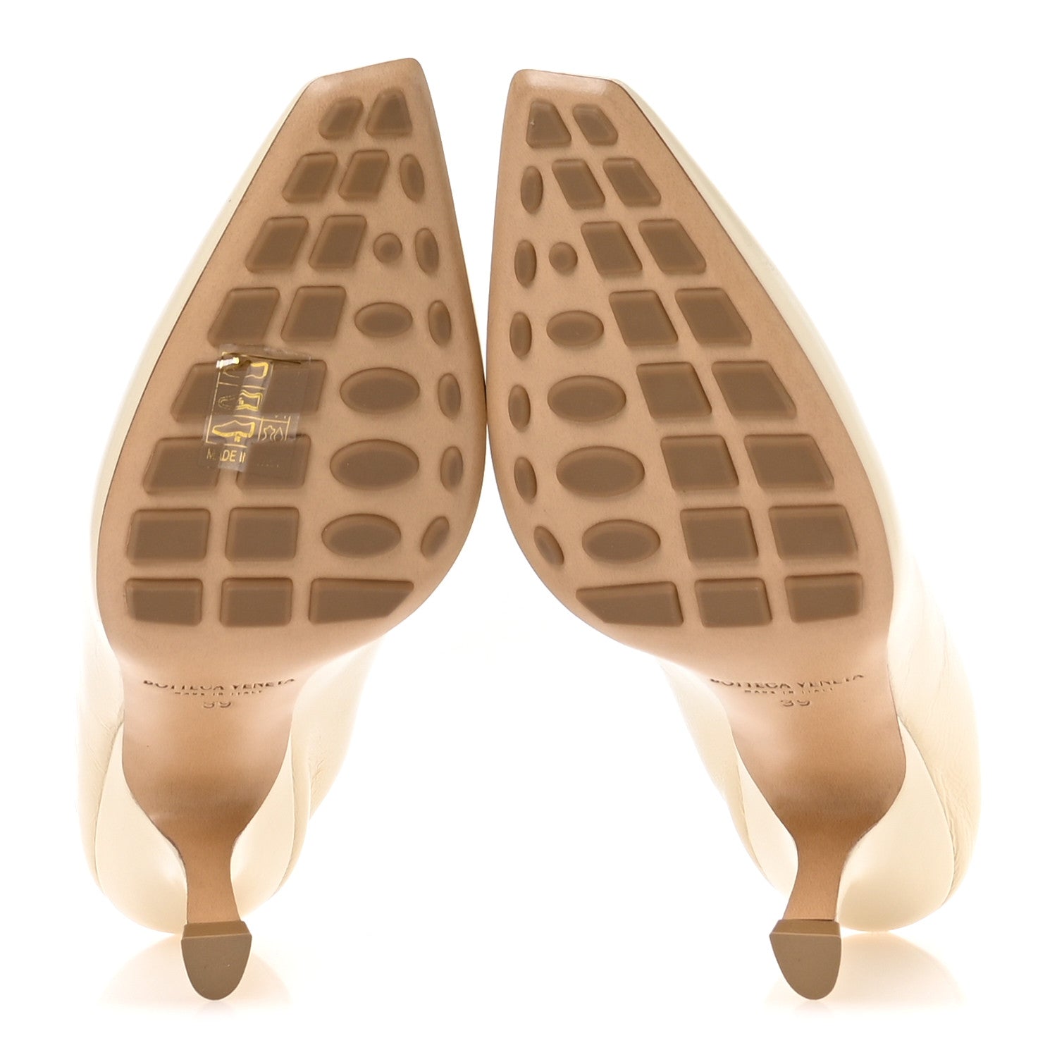 Bottega Veneta Crushed Nappa Melbourne Pumps 39 Sea Salt 6 of 8