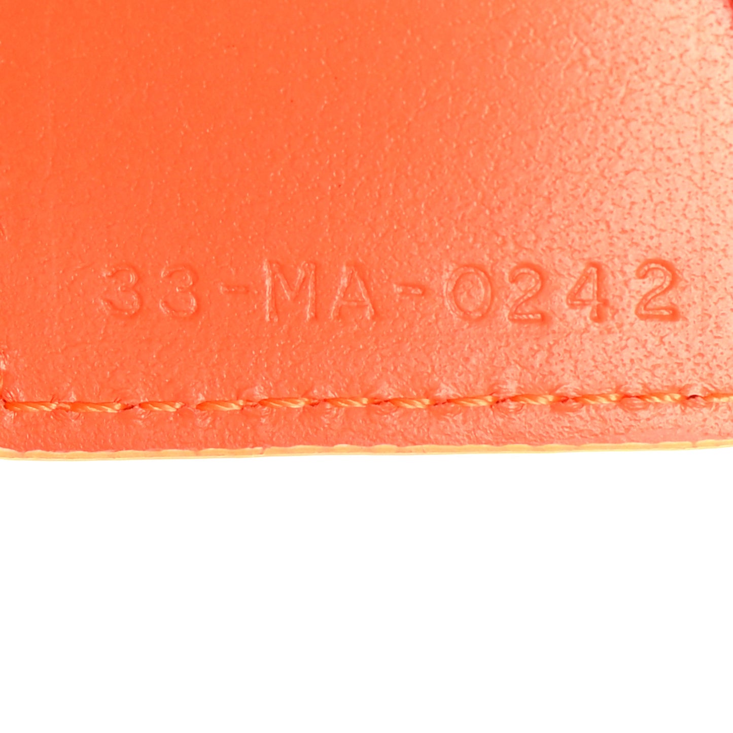 Technical Fabric Embroidered Toile De Jouy Sauvage DiorTravel Pouch Fluorescent Orange