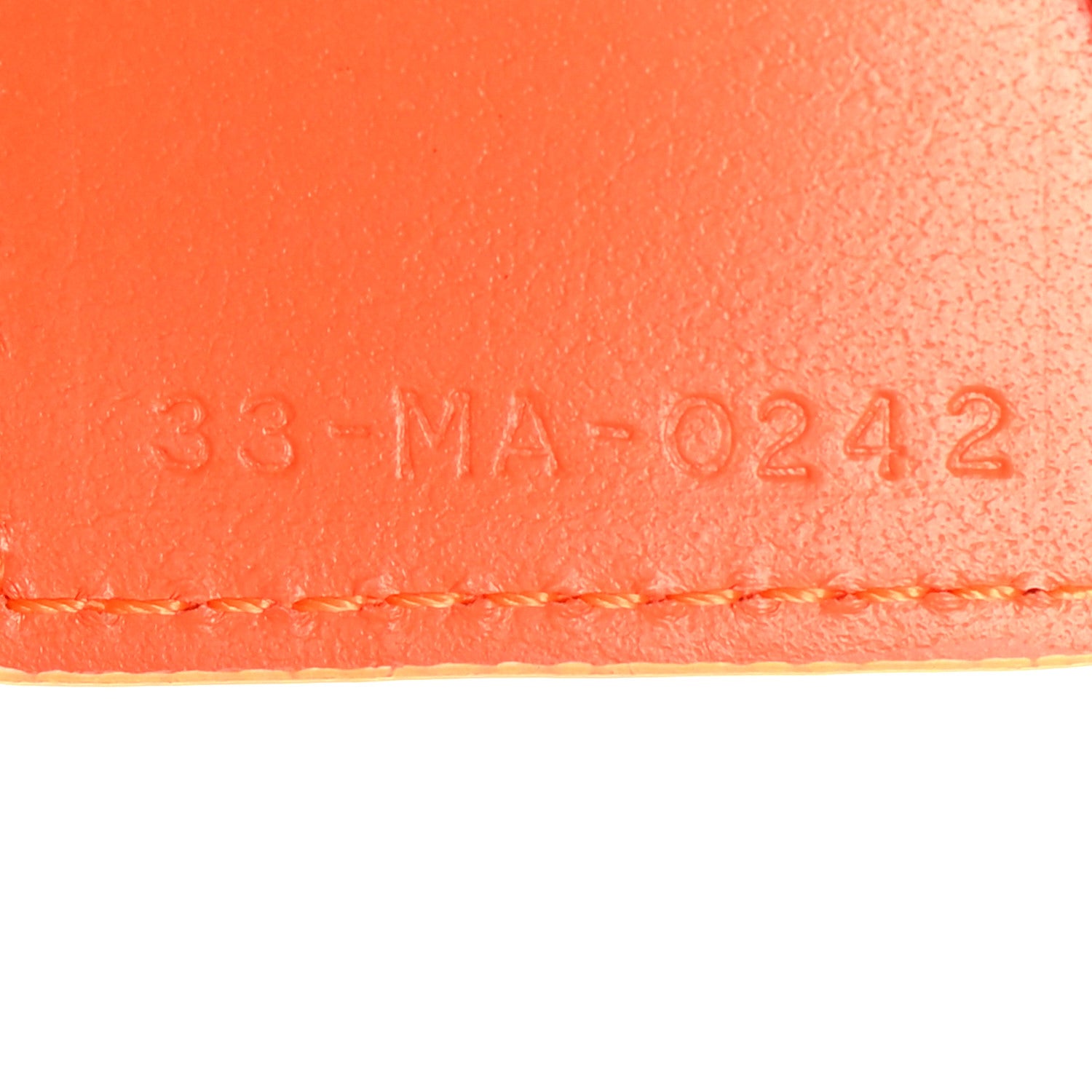 Christian Dior Technical Fabric Embroidered Toile De Jouy Sauvage DiorTravel Pouch Fluorescent Orange 7 of 10