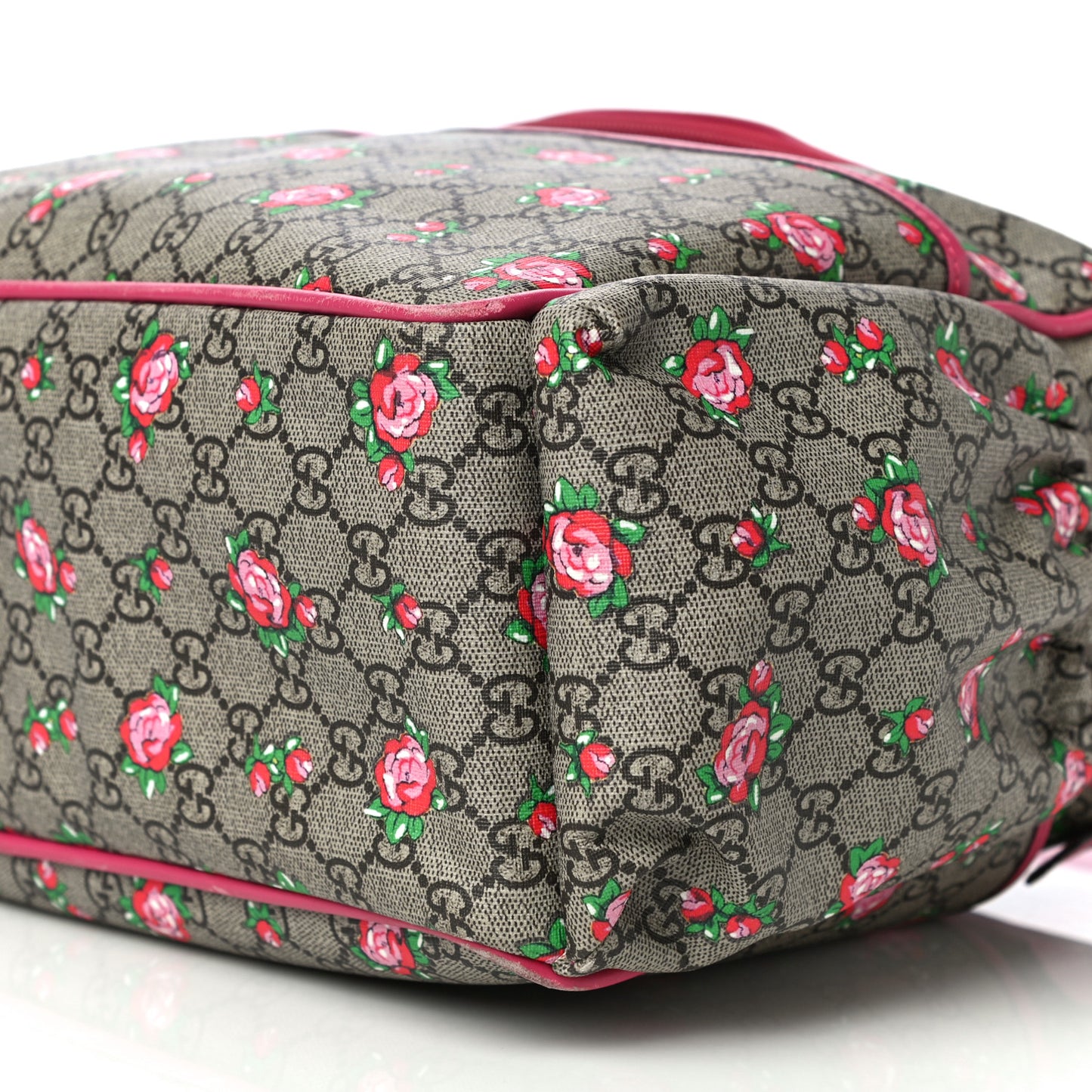 GG Supreme Monogram Rose Bud Diaper Bag Pink