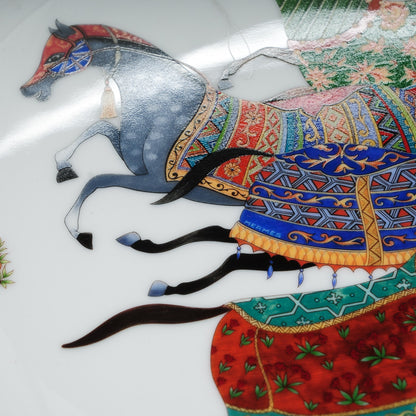 Hermes Porcelain Large Cheval D'Orient Deep Platter 10 of 10