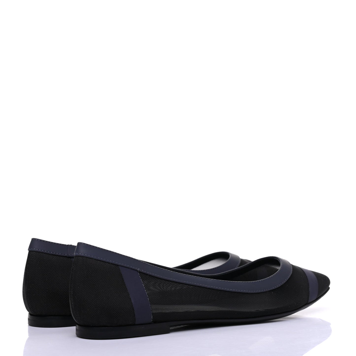 Mesh FF Skimmer Ballerina Flats 35 Navy Black